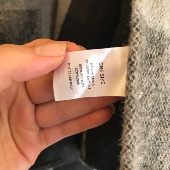 NWOT Plaid Poncho Jacket/Cover - Picture 3 of 5